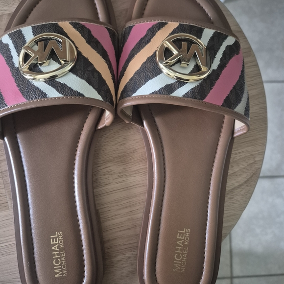 Michael Kors Shoes - Michael Kors Women's Multicolor Slide Sandals